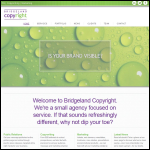 Screen shot of the Bridgeland Copyright website.