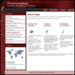 Screen shot of the JT Communications website.