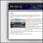 Screen shot of the Aero Anglia Ltd website.