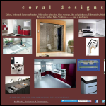Screen shot of the Coral Designs website.
