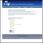 Screen shot of the Alfreton Fabrications Ltd website.