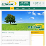Screen shot of the Grenergy Ltd website.