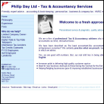 Screen shot of the Philip Day Ltd website.