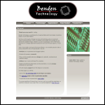 Screen shot of the Benden Technology website.