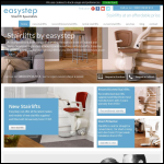 Screen shot of the Easystep Stairlifts Ltd website.