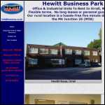 Screen shot of the Hewitt Properties website.