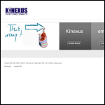 Screen shot of the Kinexus Internet Ltd website.
