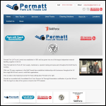 Screen shot of the Permatt Fork Lift Trucks website.