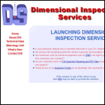 Screen shot of the Dimensional Inspection Services website.
