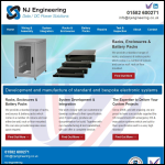 Screen shot of the N J Engineering website.
