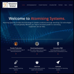 Screen shot of the Atomising Systems Ltd website.