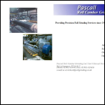 Screen shot of the Pascall Roll Camber Grinding Ltd website.