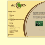 Screen shot of the Acorn Seeds website.