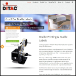 Screen shot of the Ditac Ltd website.