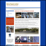 Screen shot of the Marine Repairs Ltd website.