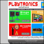 Screen shot of the Playtronics Ltd website.
