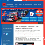 Screen shot of the Trailer Training UK Ltd website.