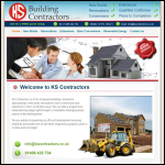 Screen shot of the K S Contractors website.