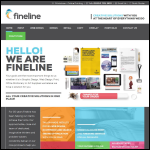 Screen shot of the Fine Line Printing & Stationery Ltd website.