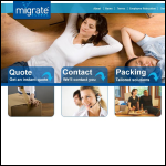 Screen shot of the Migrate Global Ltd website.