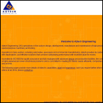 Screen shot of the Aztech Engineering (UK) Ltd website.