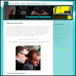 Screen shot of the T S Security Systems website.