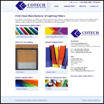 Screen shot of the Cotech Sensitising Ltd website.