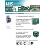 Screen shot of the Material Handling Solutions (UK) Ltd website.