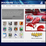 Screen shot of the Polysigns website.