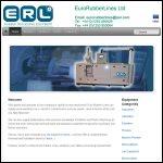 Screen shot of the Euro Rubber Lines Ltd website.