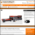 Screen shot of the Cumbria Profiling Ltd website.