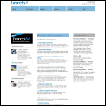 Screen shot of the Branch Technologies website.