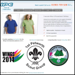 Screen shot of the Ipe Embroidery & Print website.