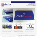 Screen shot of the Signline Imaging website.