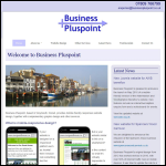 Screen shot of the Business Pluspoint website.