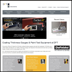 Screen shot of the D F T Instruments Ltd website.