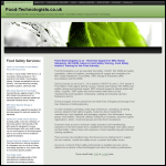 Screen shot of the Food-technologists.co.uk website.
