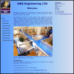 Screen shot of the D & S Engineering Services Ltd website.