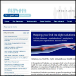 Screen shot of the Occupational Medicals Ltd website.