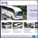 Screen shot of the AMK Chauffeur Drive Ltd website.