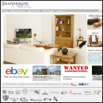 Screen shot of the Snapdragon Furniture & Interiors website.