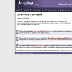 Screen shot of the Bioptica website.