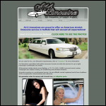 Screen shot of the A14 Limousines website.