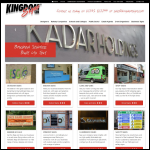 Screen shot of the Kingdom Signs website.