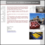 Screen shot of the Pearson Plant Ltd website.