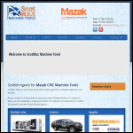 Screen shot of the Scotmaz Machine Tools Ltd website.