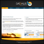 Screen shot of the Daedalus Aerospace Ltd website.