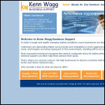 Screen shot of the Kenn Wagg Business Support website.
