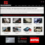Screen shot of the Swindon Racing Engines Ltd website.