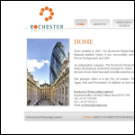 Screen shot of the Rochester Partnership Ltd website.